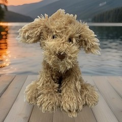Gund Nayla Cockapoo Dog Plush Lovey Shaggy 10.5″ Soft Cuddly Designer Pups EUC