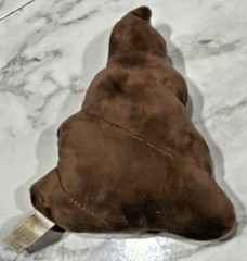 Poop Plush Brown Stuffed Animal Toy Turd Brown 7″ Bean Bag Pillow Embroidered