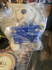 Vintage Cottonelle Puppy Dog Plush Promotional Photo Frame Toy In Original Bag