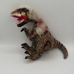 Jurassic Park Jurassic Quest Dinosaur Utahraptor Plush Red Orange Brown