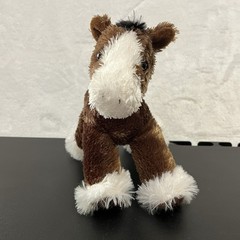 Aurora Horse Clydesdale Plush 8″ Flopsie Brown Small Stuffed Animal 2023