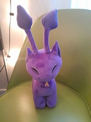 Neopets Jumbo Purple Aisha Plush 15″ 2008 Jakks Pacific Keyquest Series Large