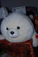 HUGE JUMBO PLUSH 27″ WHITE HARP SEAL COASTAL DECOR CUTE TOY SEALIFE AURORA