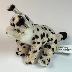 National Geographic Lelly Iberian Lynx Plush Spotted Wild Cat Stuffed Animal 6″