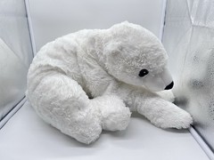 Ikea Snuttig Polar Bear VERY Floppy Stuffed Animal Pillow Plush Toy 26” No Tag