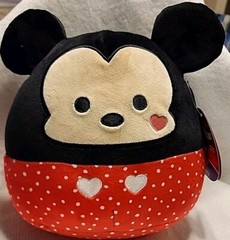 NEW SQUISHMALLOWS Valentine’s Day MICKEY MOUSE Disney 8″ Plush w/Hearts