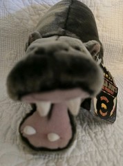 Vintage 90s Jungle Joes Happy The Hippo Plush Stuffed Animal 10″ Talks And Sound