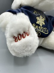 Vintage 2000 Tis The Season Christmas Moose Snowflake Friends Plush Stuffed 12”