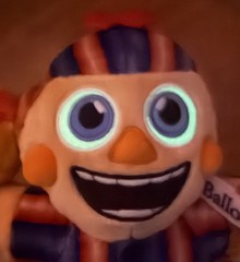 Jazwares Five Nights at Freddy’s FNAF Balloon Boy Plush Eyes Glow In The Dark