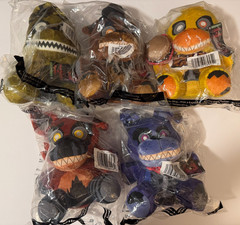 Jazwares Nightmare Five Nights At Freddys FNAF Wave 3 Full Set 5 Plush GITD Eyes