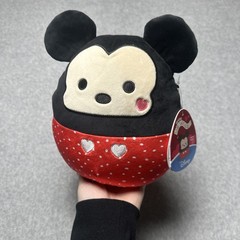 SQUISHMALLOWS Valentine’s Day MICKEY MOUSE Disney 8″ Plush w/Hearts – New