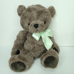 Teddy Bear Shiny Brown Plush Stuffed Animal Adventure Mint Green Bow Tie 16”