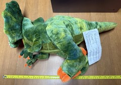 Giant Dilophosaurus Dinosaur 18” Stuffed Animal Hidden Toy Pouch Puppet MorisMos