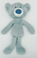 Gund Plush Toothpick Wavy Bear Smoky Blue Gray 15″ Blue Corduroy Nose Soft!!