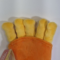 New Emotional Support Crinkle Fries Plush Toy Funny Gift Orange Yellow NWT