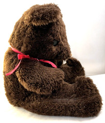 VINTAGE Parisi Creations Brown Teddy Bear 23 inches Rare Cellulose Fiber Filling
