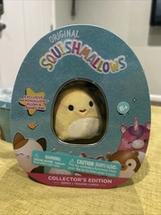 NEW Squishmallow Tin Maui Pineapple Micromallow & Pin Collectors Edition SEALED