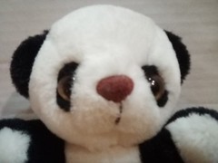 Unbranded Black and White Brown Nose 6 in Plush Panda.