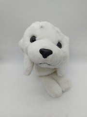 White Baby Harp Seal Plush 18” Long Stuffed Animal Floppy