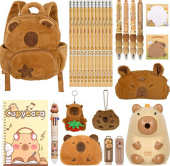 Ulema 28Pcs Cute Capybara Gifts Animals Stationery Set for Birthday
