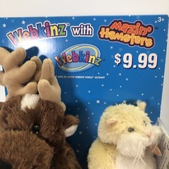 Ganz Webkinz Moose W/ Mazin’ Hamster NIB