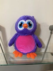 Six Flags Purple Pink & Orange Owl Plush New with Tags Stuffed Animal 10″ Inch
