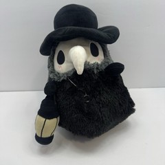 Squishable Plague Doctor Plush Toy Figure Black Lantern 10″ EUC Halloween Goth