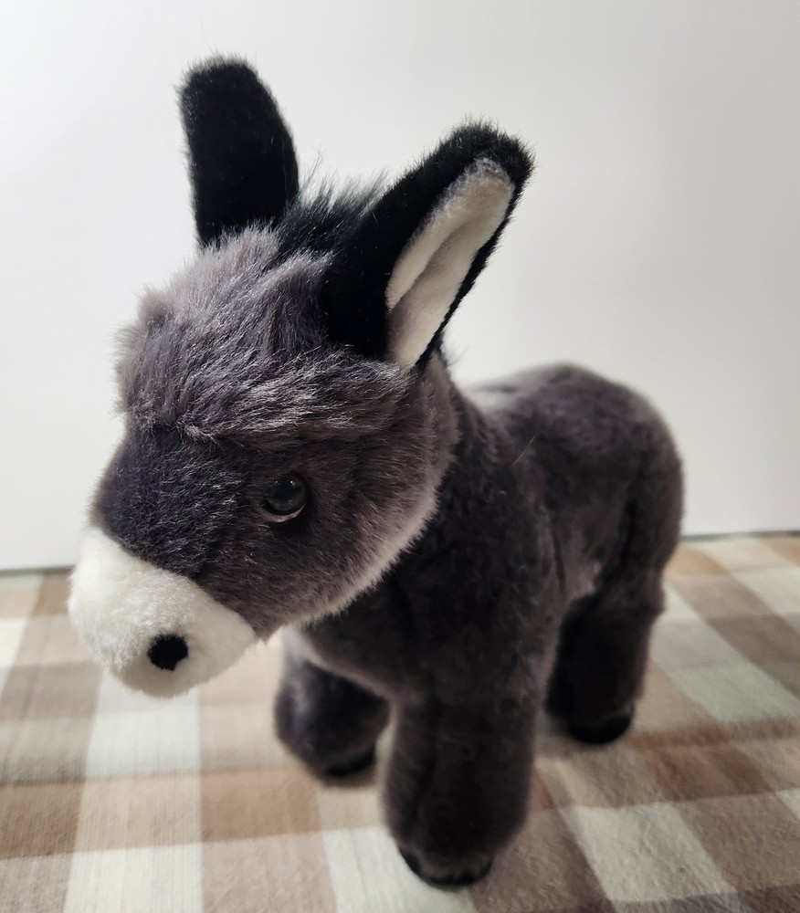 Aurora Miyoni Tots Lifelike Realistic Donkey Foal Plush Stuffed Animal Toy