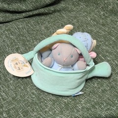 EDEN Peter Rabbit & Friends Watering Can Plush Rattle Beatrix Potter