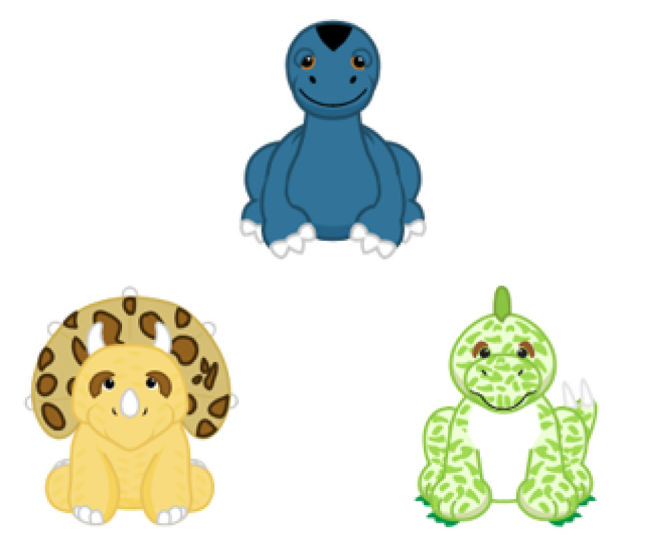 Webkinz $47 dinos PICK ONE apatosaurus triceratops stegosaurus READ DESCRIPTION