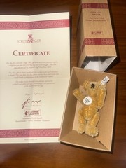 Steiff Club Gift 1997/98 Replica 1922 Teddy Bear Blond 7cm w/ Box & Certific-405
