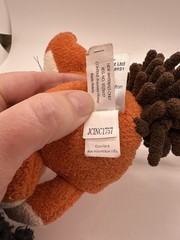 JELLYCAT Noodle Tail Small 6″ Plush Fox- Red Orange Stuffed Animal Toy RETIRED
