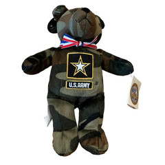 HOLY BEARS 8″ Camo Camouflage Plush Stuffed US Army HolyBear NWT