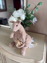 Ikea 12″ Klappar Kanguru Kangaroo & Joey Soft Washable Baby Safe Plush EUC