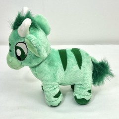 Neopets Green Kau Plush Horns 7” Stuffed Animal 2006 Snap Creative