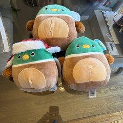 Squishmallows Avery The Mallard Duck Plush Lot of 3 / 12” 8” 8”