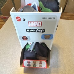Mattel Marvel Moodiverse Series 1.0 Mini Plush Doll Lot Spider-Man Hulk Groot