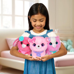 Pink Surprise Pet, Mystery Plush Toys, Stuffed Animals, Wash to Reveal 1 of 3 Re