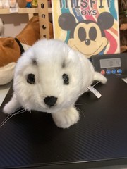 Hansa Realistic White Seal Stuffed Animal Plush Toy – 12″ Ocean Sea Life 2010 **