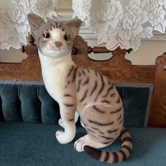 Tiger Tales Toys American Shorthair Cat Stuffed Animal Realistic Kitty Plush 14″
