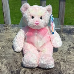Rare 2002 Mary Meyer ICELANDIA Teddy Bear Retired Pink Marbled Plush W/Tag