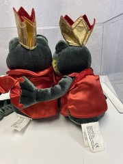 Amscan Royal King & Queen Plush Kiss Me Frogs Red Night Clothes Slippers 12″