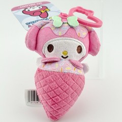 My Melody Hello Kitty & Friends Sanrio Clip Backpack Charm Keychain Plush NWT E