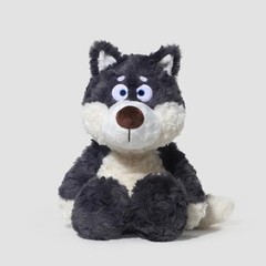 40cm Cute Gray Wolf Plush Soft Stuffed Animal Toy Kids Gift Cuddly Companion