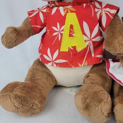 Build-A-Bear Alvin and Brittany Chipmunks Plush Stuffed Animals Hawaiian Cheer
