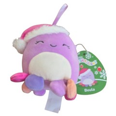 Original Squishmallows Beula Octopus Holiday Plush Ornament 5″ NWT