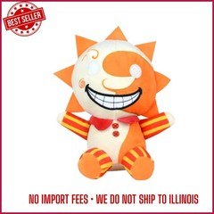 HOT!!!~Sun & Moon Clown Plush Doll Soft Stuffed Toy Horror Game Collectible Gift
