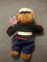 Stuffed USMC US Marine Corp Bear Plushland Toy Co Animal 6″ FREE Shipping