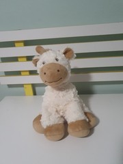 Macy’s First Impressions Giraffe Beige Dot Wavy Stuffed Animal Baby Plush Toy