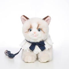 20 Inch Gray Ragdoll Cat Stuffed Animal Toys Dolls,Cute Handmade Plush Toy An…